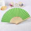 1pcs Paper Folding Fans Blank Bamboo Hand Held Fan for Practice Calligraphy Doodle DIY Painting Wedding Party Decor Gifts