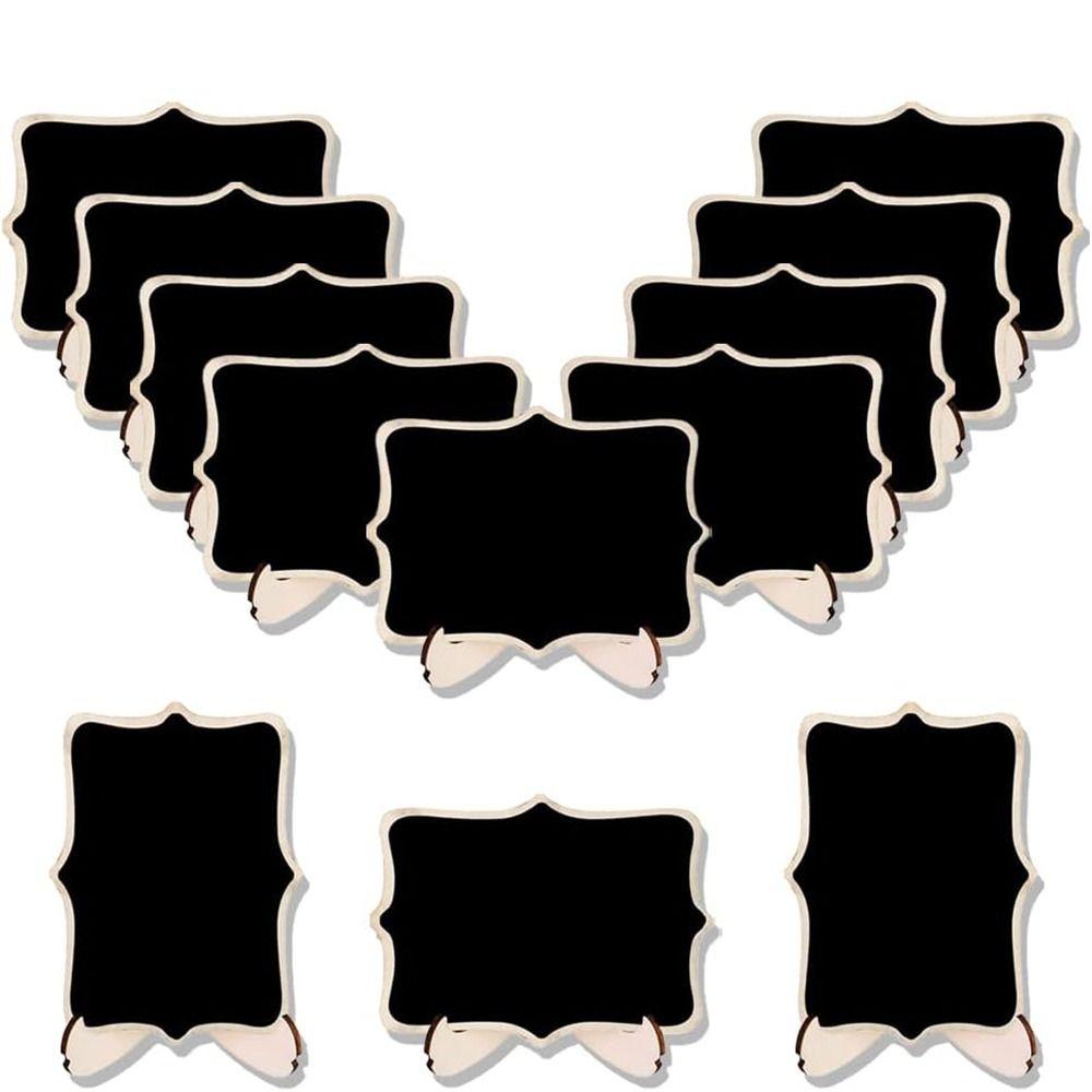 10pcs Wooden Mini Chalkboard Signs Creative Small Chalk Board Wedding Place Cards Party Supplies