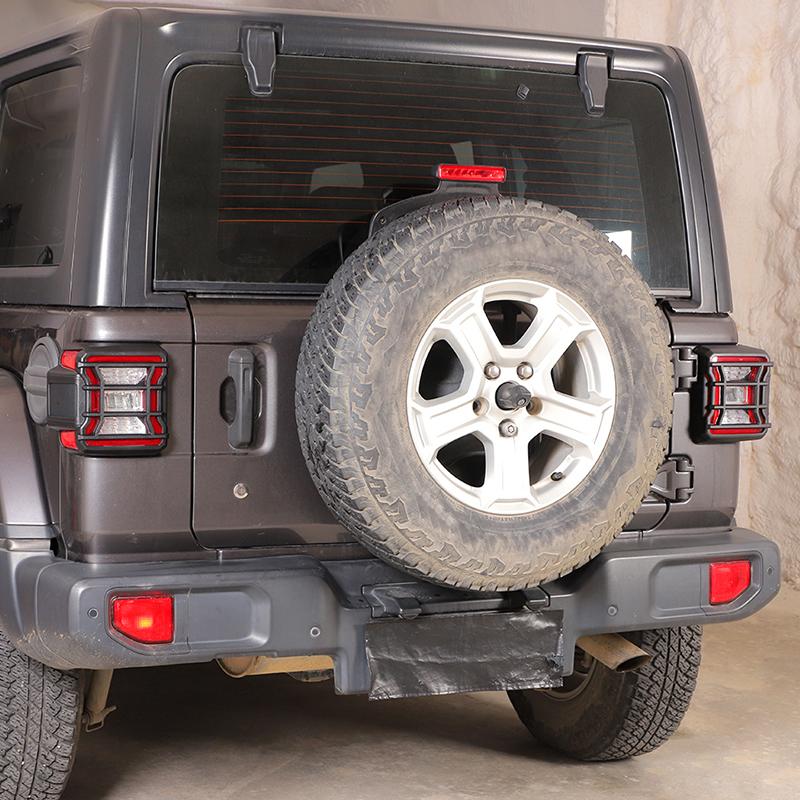 Taillights Covers Rear Lamp Housing ABS Tail Light Decoration Cover Sticker For Jeep Wrangler JL 2018-2023 Exterior Accessoriess