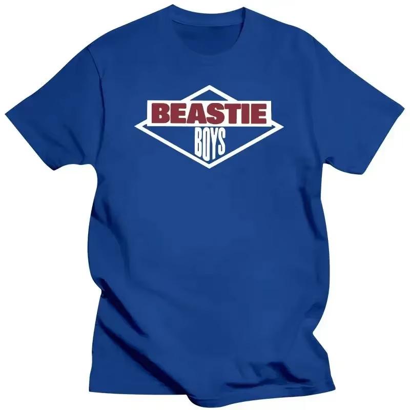 Мужская футболка Beastie Boys Американская хип-хоп группа Харадзюку Хлопковая футболка с коротким рукавом Уличная одежда Топ Y2K Готическая хлопковая оверсайз футболка
