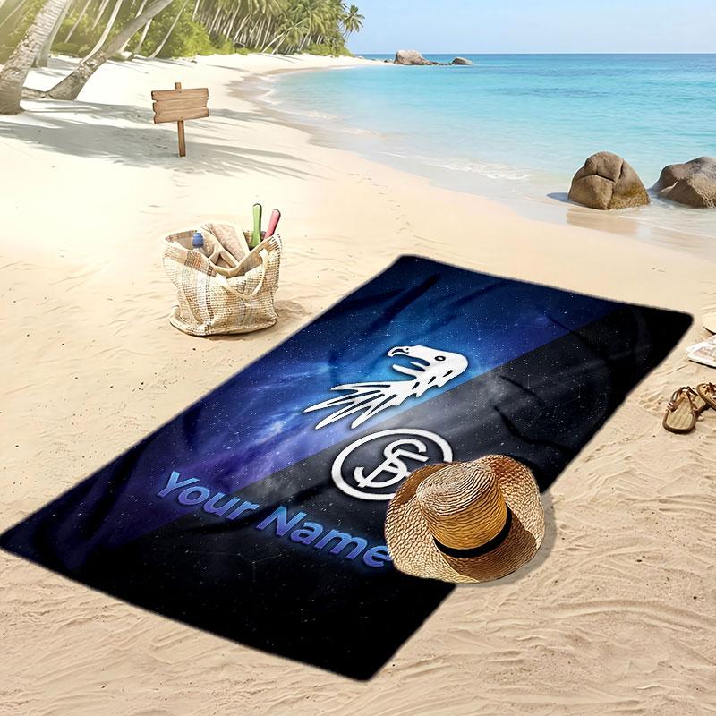 SC Freiburg FC Personalized Printed Beach Towel Soccer Logo Support Custom Name Text Absorbent Towel For Sport Travel Special Gift
