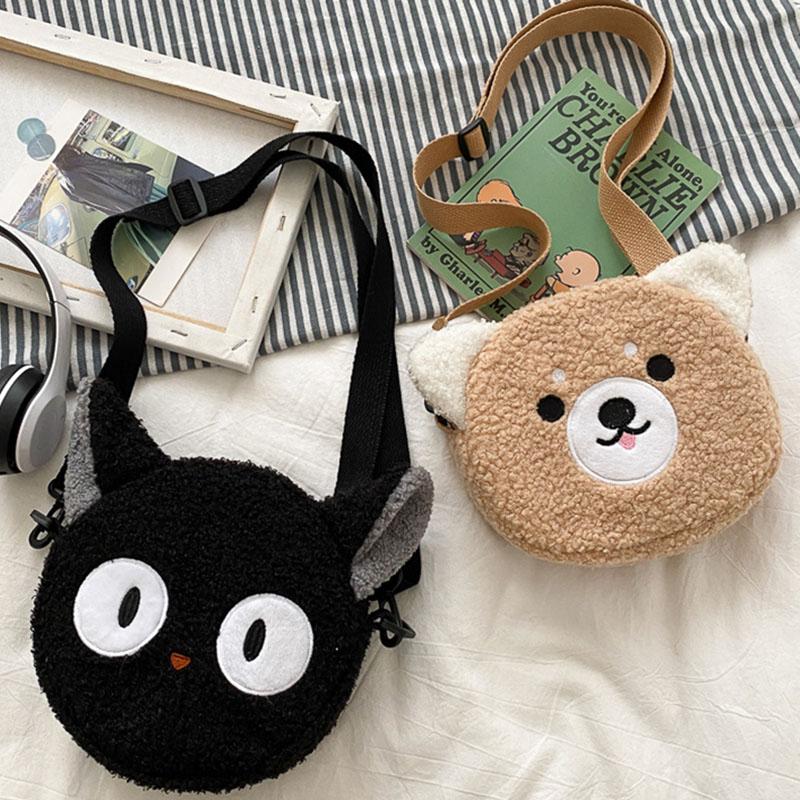 Japanese Style Kawaii Bag Women Carto Plush Shoulder Bag for Women New Crossbody Bag Small Phe Purse Bolsa Feminina