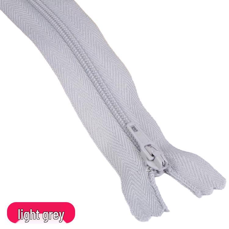 Three Force Short 20CM Nylon Zipper for Dress Pants - Colored Closed-End Fly Zipper Fabric Accessory