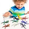 3D Printed Lizard Figurine Movable Joints Gecko Figure Articulated Animal Model Toy Home Office Bookshelf Desktop Decoration Ornament