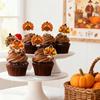 Turkey Cupcake Toppers Thanksgiving Food Picks Cake Decorations For Thanksgiving Party Cake Decoration, 10 Pieces