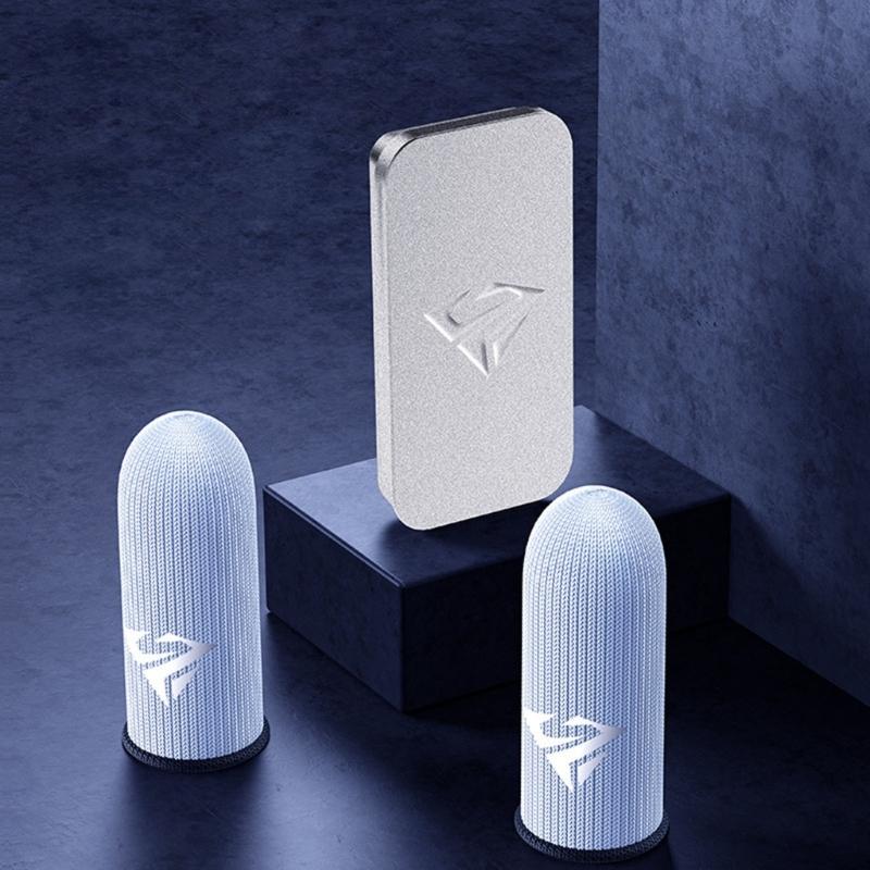 1 пара перчаток для мобильных игр, потонепроницаемые, противоскользящие, для сенсорного экрана, дышащие, игровые, напальчники