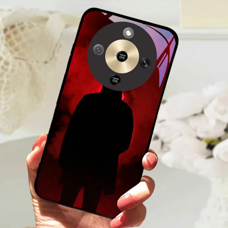 Чехол для Honor X9d 5G Модный Рисунок Закаленное Стекло Ударопрочный Чехол для Телефона Для Honor X9 D HonorX9D Задняя Крышка Fundas Бампер