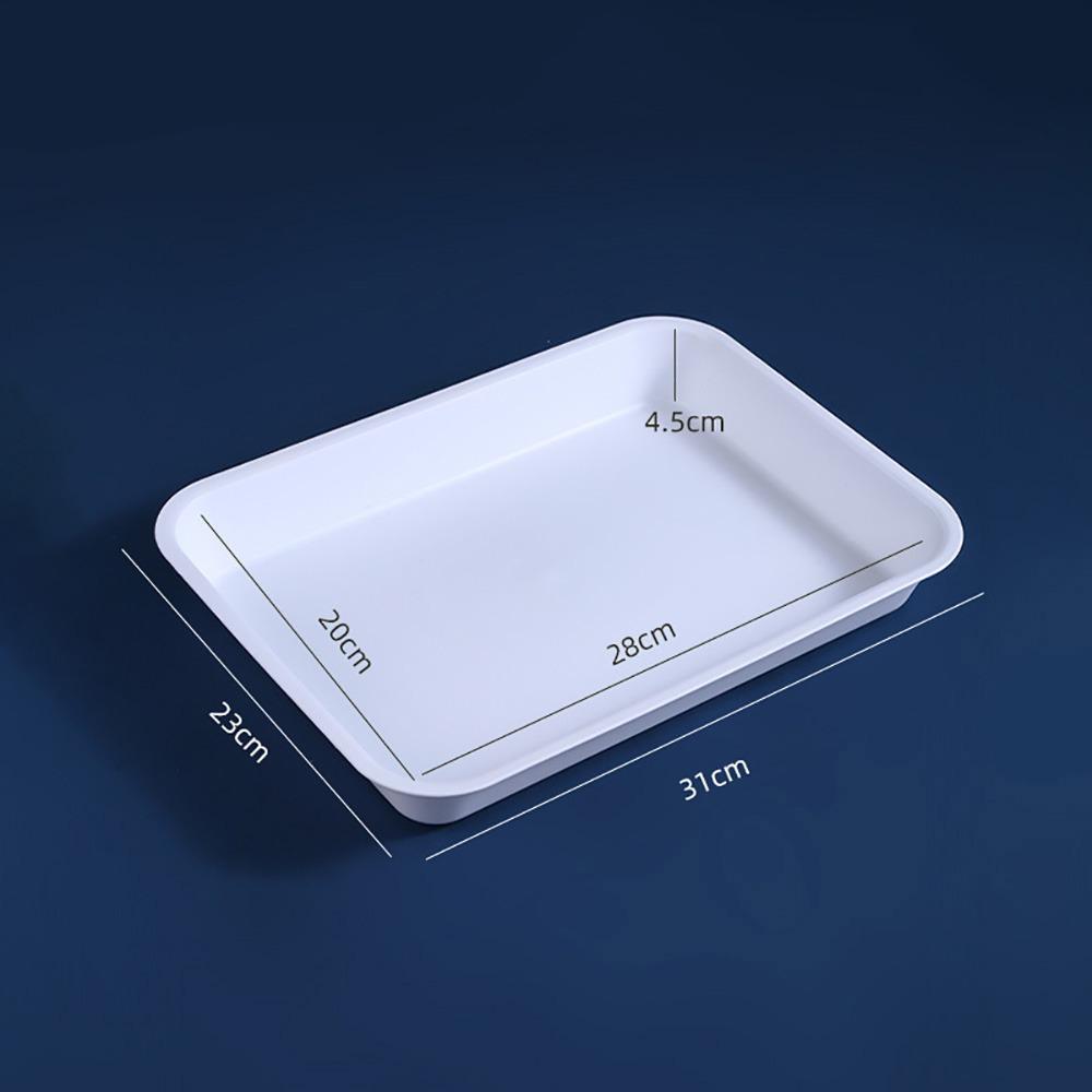High Quality Multicolor Serving Tray Plastic Rectangle Storage Tray Anti-Slip Multi-sizes Food Tray Fruit Dessert