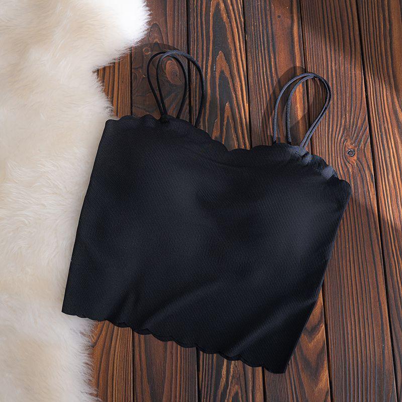 Без следов Грудь Подушка Основа Без Бюстгальтера Майка Нижнее Белье для Женщин Летом Ношение Внутри и Снаружи Красивая Спина Тонкий Дизайн