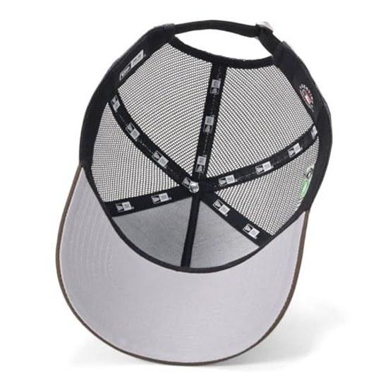Сетчатая кепка Era 9FORTY A-FRAME TRUCKER Двухцветная MLB ONSPOTZ Эксклюзив NER37C1499 9 Forty CS Черный орех Боковой патч