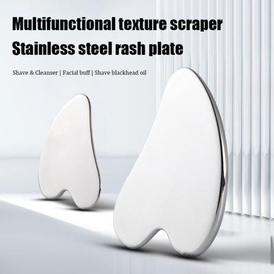 Скребок Гуа Ша из нержавеющей стали Универсальный массажер для лица Доска Гуа Ша для красоты лица Массаж глаз