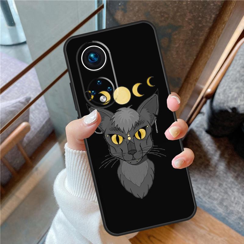 Чехол-кошка луна для witches Для Honor X6a X7a X8a X9a X9b X7 X8 X9 8X 9X Чехол для Honor Magic 5 Lite 50 70 90