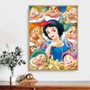 DIY Diamond Painting Princess and Dwarf Cross Stitch Kit Mosaic Art Diamond Painting Full Circle Diamond Home Decoration