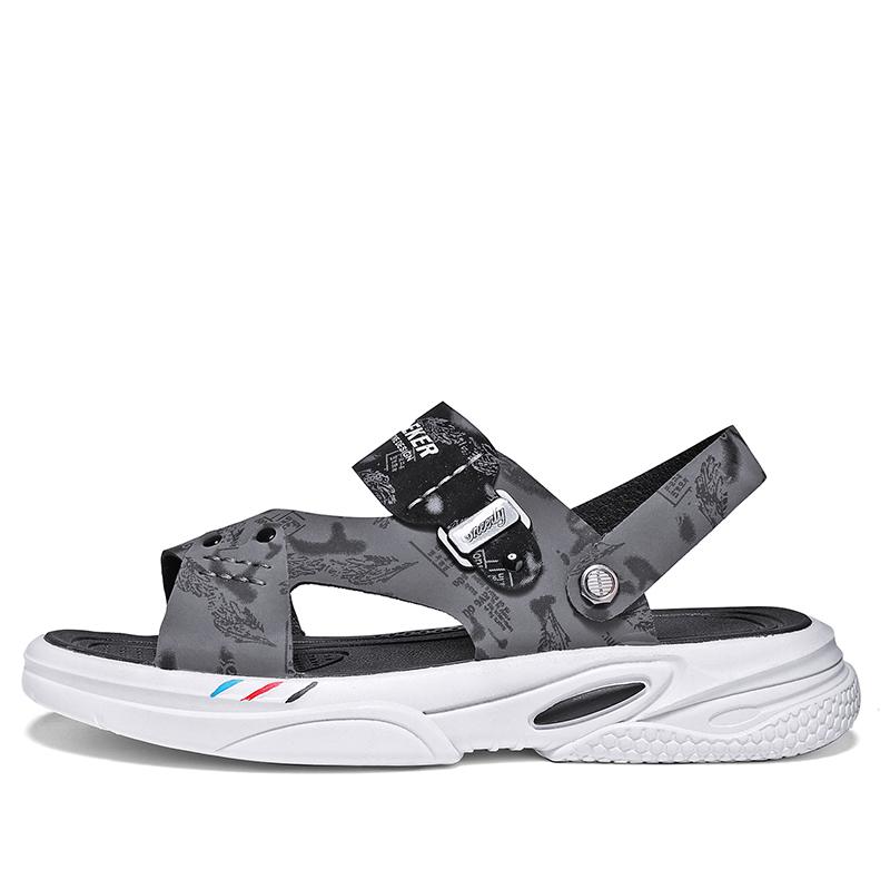 Мода Мода Мужские Сандалии Нескользящие Износостойкие Мужские Домашние и Уличные Тапочки Мягкие и Удобные Пляжная Обувь Мужские Сандалии Два Способа Носить