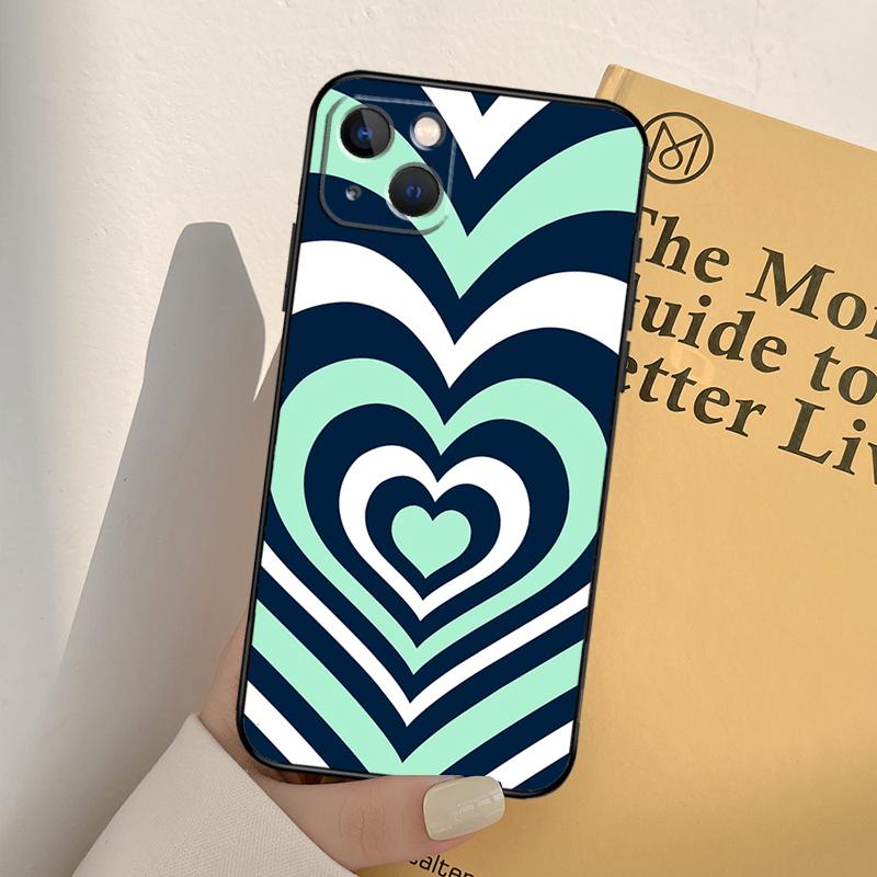 Чехол для телефона 'Latte Love Tunnel Brown Heart' для iPhone 17 16 14 13 12 11 15 Pro Max mini XR 16e 15 16 Plus 17 Air Полное покрытие