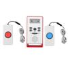 65-105dB Wireless Pager SOS Alert Button for Caregiver Home Elderly Patient Nurse 2 Receivers