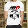 Футболка Initial D Унисекс Ретро Выстиранные Топы Футболки Харадзюку AE86 Дрифт Футболка Хип-Хоп Мужская Фудзивара Тофу JDM Японские Футболки Футболка