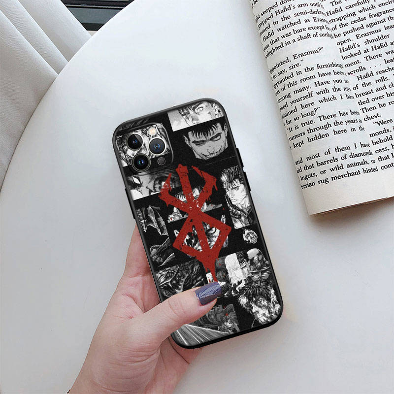 ED8 Berserk Guts Phone Case for Samsung A35 A25 A24 A15 A05S A05 M55 M35 M15 A06 A16 A02 A12 A13 A10 A20 A30 A22 A31 A32 A33 A41 A42 A50