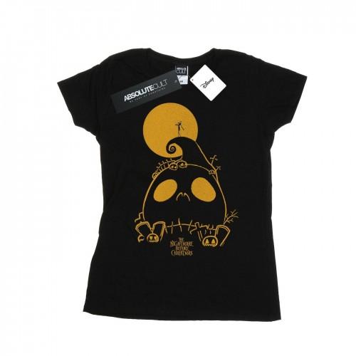 Disney Womens/Ladies Nightmare Before Christmas Jack Skellington Cemetary Cotton T-Shirt