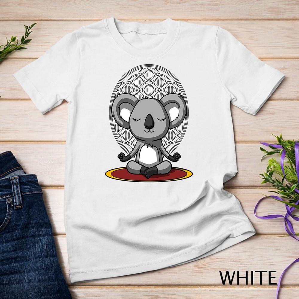 Koala Bear Zen Yoga Meditation Funny Animal Spiritual Unisex T-shirt
