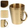 300Ml Coffee Mug Metal Drinking Cup Creative Design For Breakfast Tea Milk Hot Cocoa Non-Slip Base Multifunctional Mug