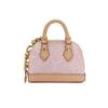 Louis Vuitton Мини-кошелек Micro Alma из денима с классическим принтом Monogram, холст, кожа, женский, розовый M02763