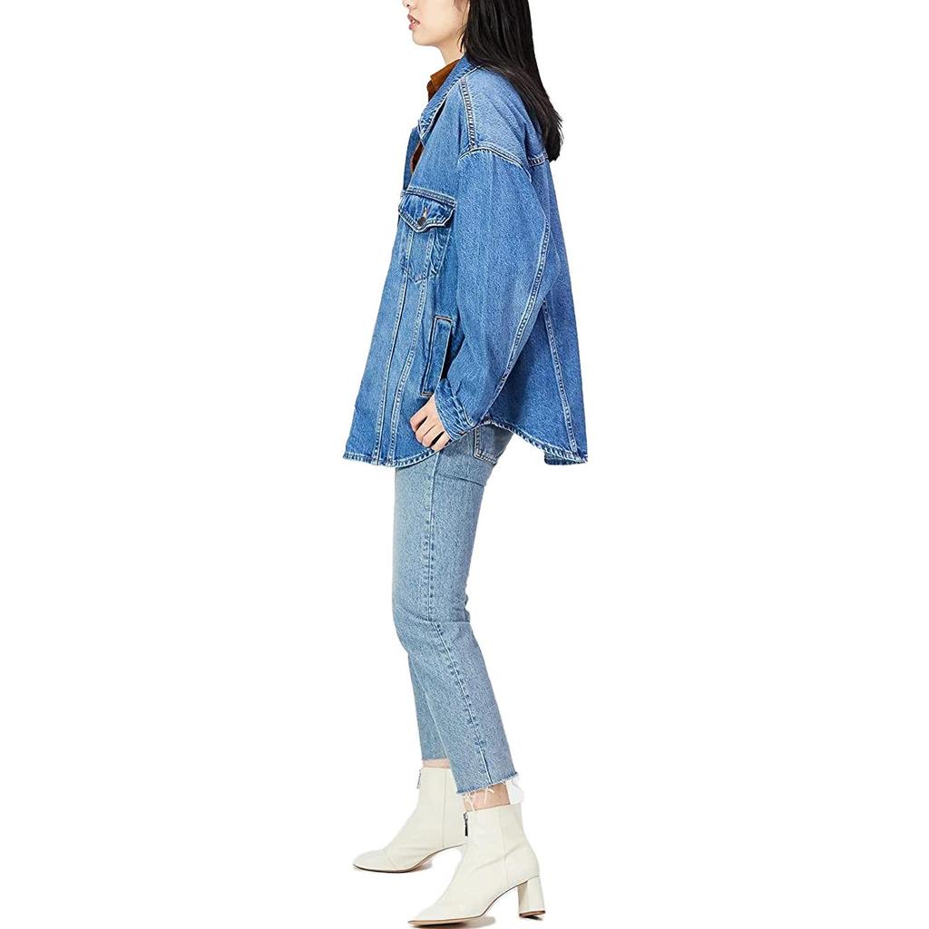 Levis Однотонная винтажная джинсовая куртка Женские куртки Джинсово-синий A08110000