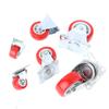 Furniture Casters Wheels Red Rubber Swivel Caster Roller Wheel