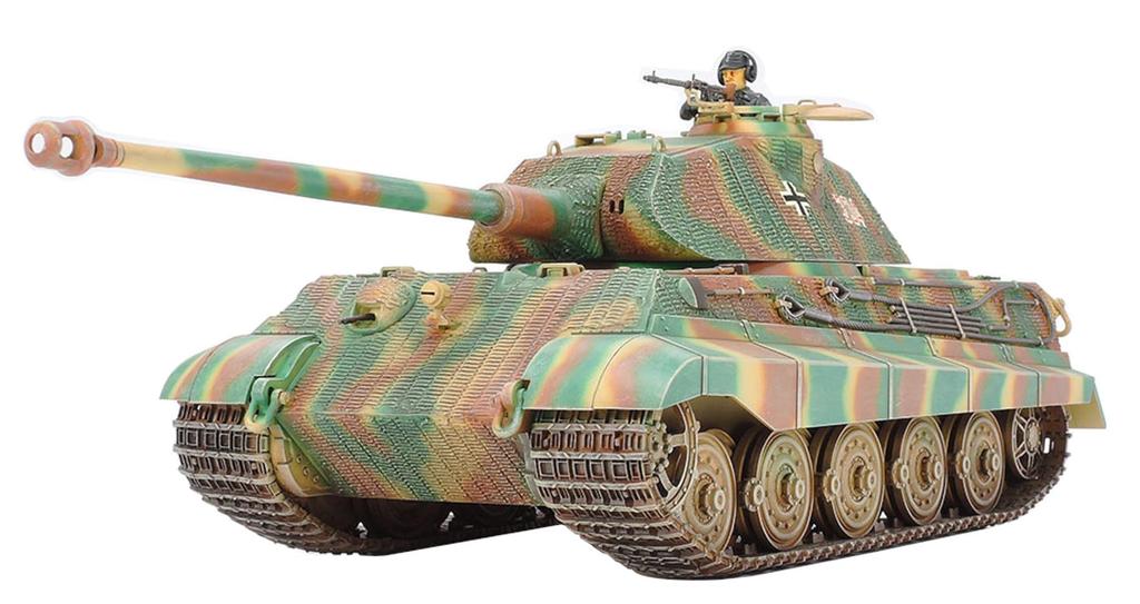 Tamiya Серия военных миниатюр 169 Немецкий Королевский Тигр с башней Порше Пластиковая модель 35169 1/35 №