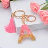 1PC Fashion Key Rings 26 English Letter Keychain Tassel Pendant Key Chains Key Holder