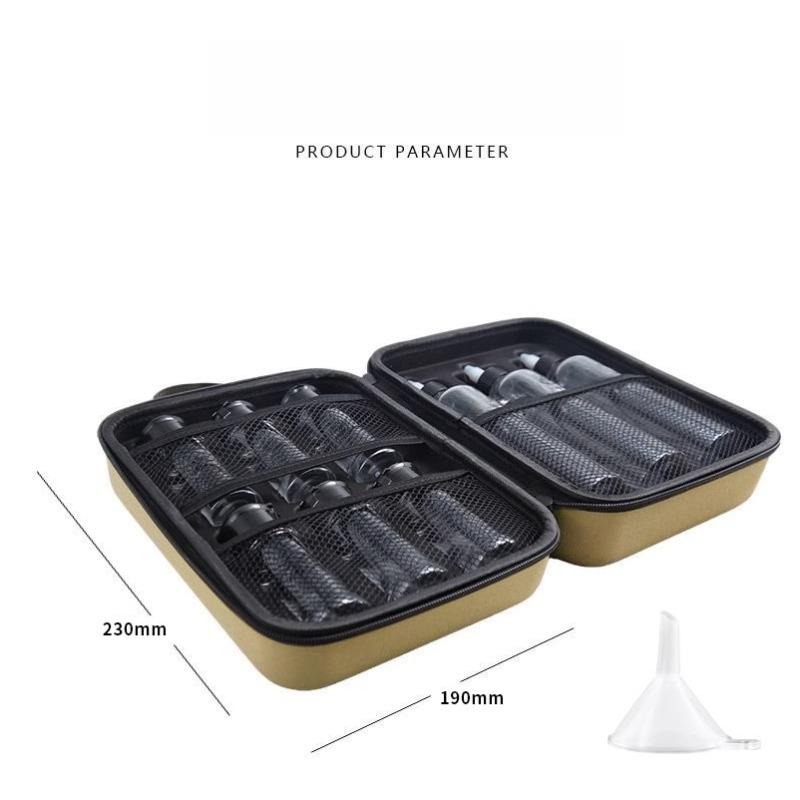 Outdoor Portable Spice Bottle Set for Camping and Picnics Seasoning Storage Jars BBQ Oil Bottles and Condiment Organizer Bag