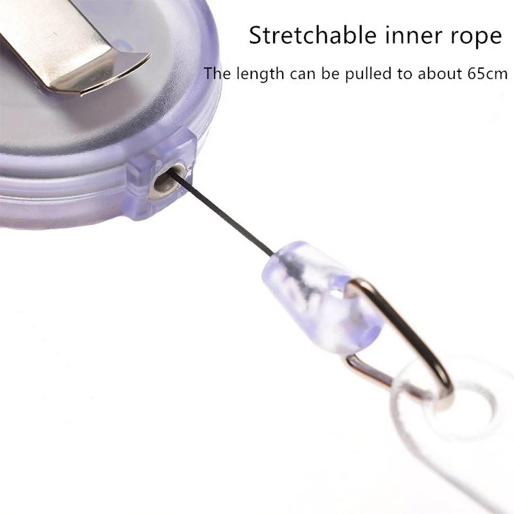 PVC Students Doctors Nurse Retractable Badge Holder Cartoon Cat Paw ID Card Holder Name Card Holder