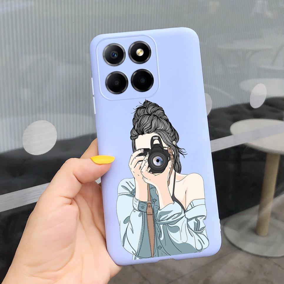 Чехлы для телефона для Honor X6s Чехол Honor X6 4G Чехол Стильная Девушка Цветной Блок Coque Fundas На Huawei HonorX6 X 6 S Мягкий Силиконовый Чехол