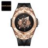 Часы мужские топовые брендовые роскошные часы мужские модные трендовые татуировки водонепроницаемые силиконовые кварцевые настольные