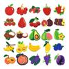 25Pcs Fruit Family Series PVC Shoe Charms for Shoe Decorations
