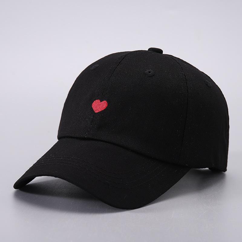 Cross Border Amazon Embroidered Little Love Baseball Hat Simple and Fresh Outdoor Leisure Duck Tongue Hat Factory, Adjustable