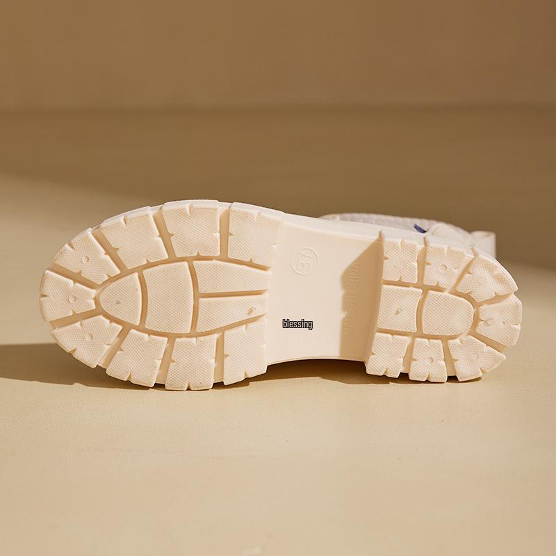 Женские непромокаемые челси до середины икры из флай-нита с нескользящей подошвой