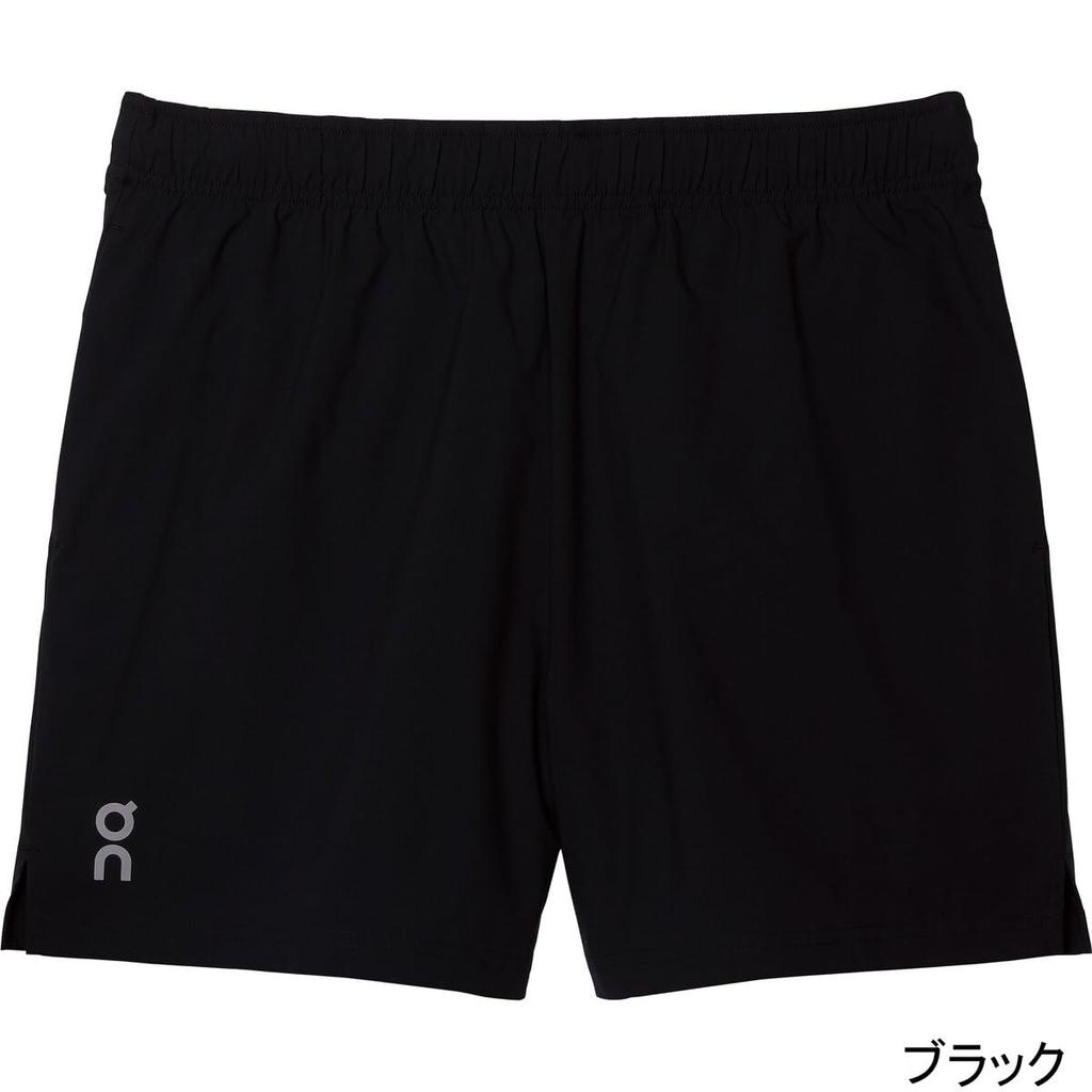 On Core Size S 5" Shorts, Black, Men's,
