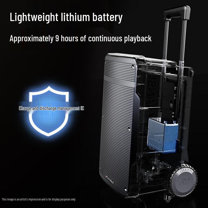 SANSUI A08 8-inch Portable Outdoor Karaoke Speaker