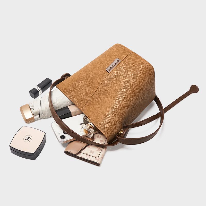 Сумка 2025 Новая Сумка-ведро для овощей Премиальное ощущение На плечо Через плечо Женская сумка Модная Рабочая Повседневная Сумка