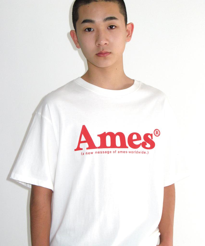 AMES-WORLDWIDE Базовая футболка с логотипом Белая