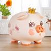 BDHD Pig Piggy Bank Cute Pig Shaped Piggy Bank Large Capacity Coin Bill Compatible with Bottom Hole Interior Ornament Stylish Goods Good Luck Item
