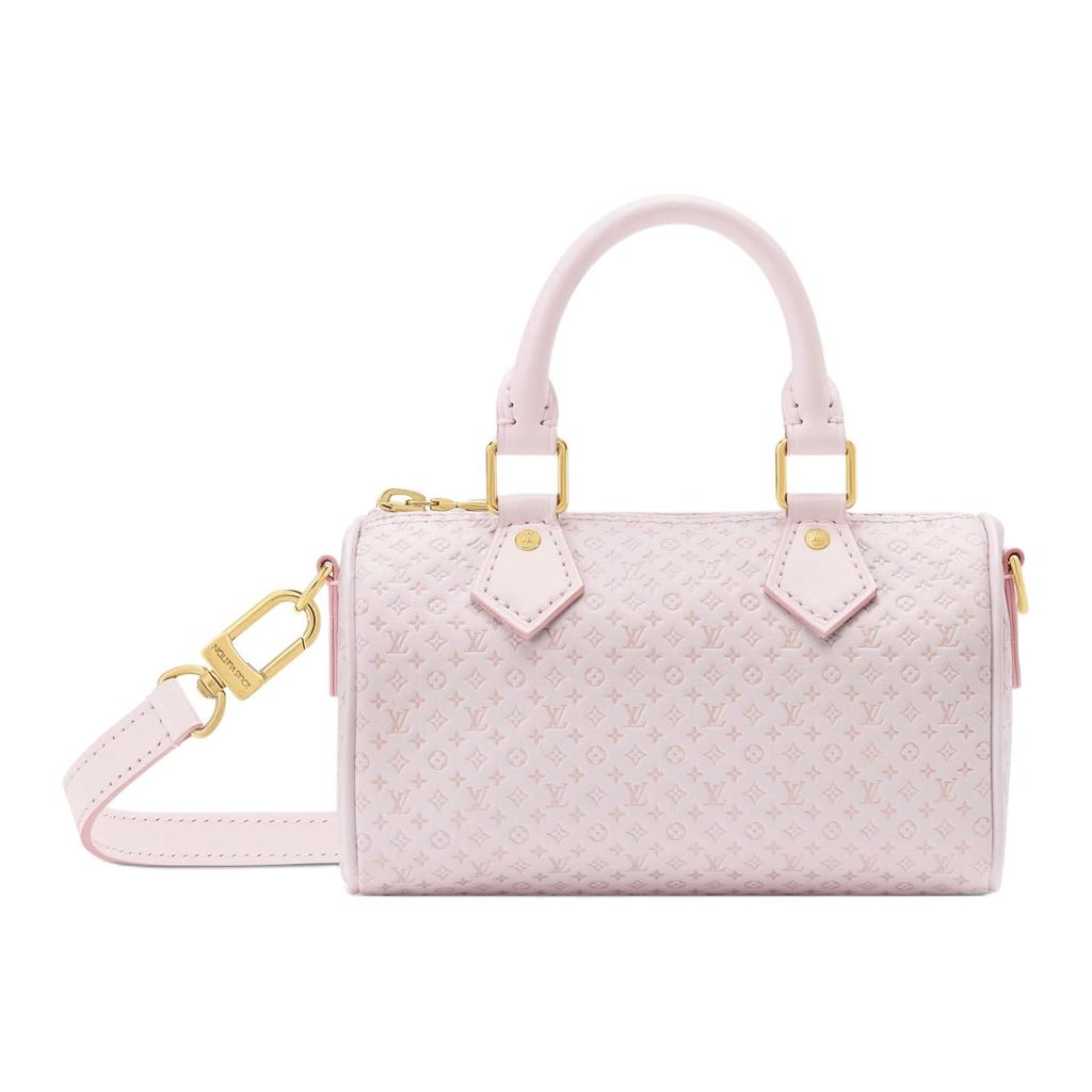 Louis Vuitton NANO SPEEDY Кожаная сумка-бостон, Сумка через плечо Женская Розовая M29414