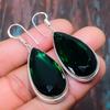 Chrome Diopside Gemstone Handmade 925 Sterling Silver Jewelry Earring For Weeding Gift