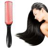 7 Rows Detangling Hair Brush Scalp Massager Straight Curly Wet Hair Comb for Women Men Thick Curly Hair 2C To 4c