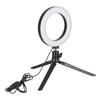 LED Selfie Fill Light Portable LED Ring Lamp 3 Mode Adjustable with Tripod for Makeup Video Live USB Powered