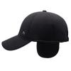Autumn Winter Warm Cotton Cap Men's Windproof Coldproof Ear Protection Woolen Baseball Cap Outdoor Sports Cap