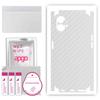 apgo Protective Skin Sticker for the Back+sides Compatible with Nothing Phone 1, Full Wrap Film, Foil, Vinyl - Pattern Transparent Carbon