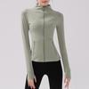 Autumn/Winter Slim Fit Nude Yoga Jacket: Long-Sleeve, Stand-Up Collar, Quick-Dry, Casual Sports Running Top