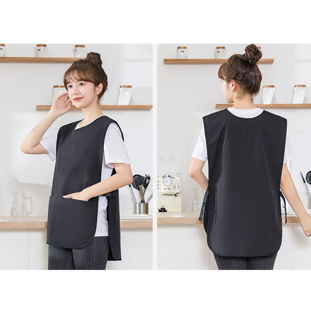 Водонепроницаемый фартук с рукавами, дышащая униформа для кофейни, кухонные фартуки для поваров и официантов